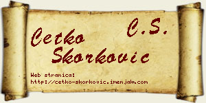 Ćetko Skorković vizit kartica